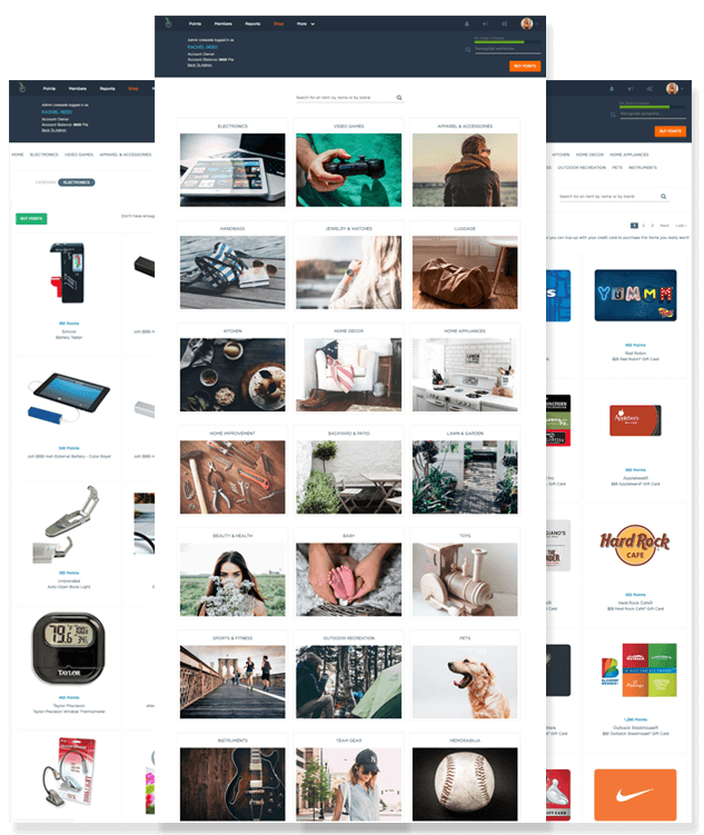 Urewards Employee Dashboard